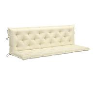 Tidyard Cuscino per Dondolo Bianco Crema 180 cm,Cuscini,Cuscino Imbottito con Schienale,Cuscino per Panca,Cuscini per Panche,Cuscino per Seduta,Cuscino per Schienale,Cuscini in Tessuto