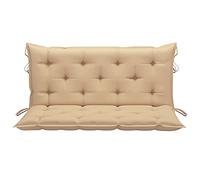 Tidyard Cuscino per Dondolo,da Giardino,da Esterno,2 Posti,Beige,120 cm,Spessore 7 cm,Cuscino per Panca,da Giardino,da Esterno,2 Posti,in Tessuto,100 cm,Cuscini per Divano,da Giardino,120 cm