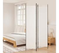Tidyard Divisorio a 3 Pannelli,Divisore per Ambienti,Paravento Separè per Interni,Paravento Pieghevole Schermo Separatore Ambienti Interni Protezione Privacy Bianco 150x220 cm in Tessuto