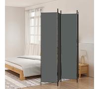 Tidyard Divisorio a 4 Pannelli,Divisore per Ambienti,Paravento Separè per Interni,Paravento Pieghevole Schermo Separatore Ambienti Interni Protezione Privacy Antracite 200x220 cm in Tessuto