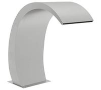 Tidyard Fontana a Cascata da Giardino per Lagnetto e Piscina con LED in Acciaio Inox 304 30x60x70 cm,Cascata da Giardino in Acciaio Inossidabile,Fontana da Giardino,Fontana Laghetto,Cascata Laghetto