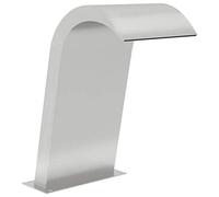 Tidyard Fontana a Cascata da Giardino per Lagnetto e Piscina in Acciaio Inox 50x30x60 cm,Cascata da Giardino in Acciaio Inossidabile,Fontana da Giardino,Fontana Laghetto,Cascata Laghetto