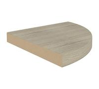Tidyard Mensola Angolare,Scaffale Angolare a Parete Rovere 35x35x3,8 cm in MDF,Forte e Resistente