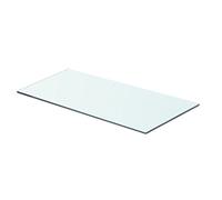 Tidyard Mensola in Vetro Trasparente Spessore 8 mm Carico Massino 15 kg,Mensola per Doccia,Mensola da Bagno in Vetro,mensola da Parete Vetro,Mensola da Muro in Vetro,mensola Piccole