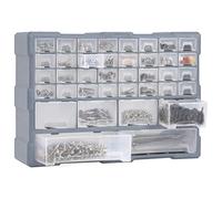 Tidyard Mobile Contenitore con 40 Cassetti 52x16x37,5 cm,Mobile Porta Attrezzi Portautensili,Mini Cassettiera Porta Attrezzi Manuali in Polipropilene