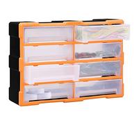 Tidyard Mobile Contenitore con 8 Cassetti,Cassettiera Box Organizer Porta Minuteria per Officina,Cassetti Multiuso,Scatole per Cucito in Plastica/Scatole per Componenti 52x16x37 cm