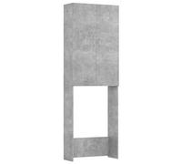 Tidyard Mobile per Lavatrice,Scaffale Sopralavatrice,Scaffale per Lavatrice con Ripiani,Scaffale Salvaspazio,Mobile Bagno Salvaspazio,Mobile sopra Lavatrice,Scaffale WC Grigio Cemento 64x25,5x190 cm