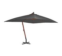 Tidyard Ombrellone,Parasole,a Sbalzo,Antracite,Palo,in Legno,300x400 cm,3x4 m,Ombrellone da Sole,Decentrato,Ombrellone da Giardino,Ombrellone da Esterno,Patio,Terrazzo,Piscina,Spiaggia,Mare