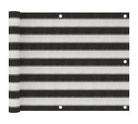 Tidyard Paravento da Balcone,Schermo Frangivista per Balcone,Schermo per Balcone,Schermi Divisori e Protettivi per Balconi,Copri Ringhiera Balcone,Privacy Balcone Antracite e Bianco 75x500 cm in HDPE