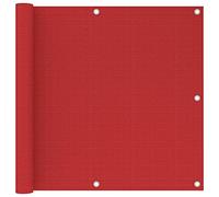 Tidyard Paravento da Balcone,Schermo per Balcone,Telo frangivista per Balcone,Frangivista Balcone,Protezione Privacy,Resistente Ai Raggi UV,Rosso 90x500 cm in HDPE