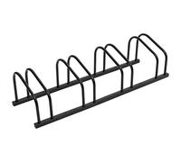 Tidyard Portabici per 4 Biciclette,Portabici a Pavimento,Portabici a Pavimento da Esterni e Interni,Portabici da Terra,Rastrelliera Biciclette 4 Posti,in Acciaio Nero