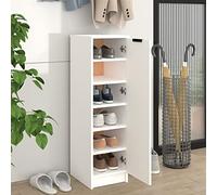 Tidyard Scarpiera in legno bianco, 30 x 35 x 100 cm