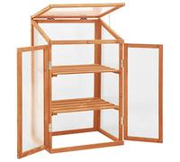 Tidyard Serra,Serre,Mini Serra,Serra da Giardino Invernale,Serra Piccola,Piccola Serra per Piante,Serra Piante,Mini Serra da Balcone/Terrazza per Piante Box 60x45x100 cm in Legno di Abete