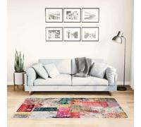 Tidyard Tappeto Lavabile Patchwork Multicolore 80x150 cm in Velluto Morbido Antiscivolo per Soggiorno Camera da Letto 337964