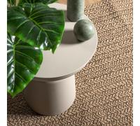 Tidyard Tappeto ZIZUR 140x200 cm Effetto Iuta in PP Resistente UV per Interni ed Esterni, Rotondo 364840