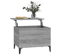 Tidyard Tavolino da Salotto con Contenitore,Tavolino da caffè Sollevabile,Tavolino da caffè Moderno,Tavolini,Tavolino Basso da Salotto,Tavolino Salotto Grigio Sonoma 60x44,5x45 cm Legno Multistrato