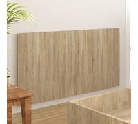 Tidyard Testiera,Spalliera,Testata,per Letto,Matrimoniale,Moderna,160x1,5x80 cm,in Legno Multistrato,Bianco e Rovere Sonoma,Testata Letto,Singolo,Matrimoniale,Moderno