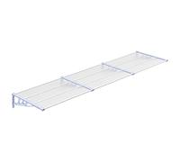 Tidyard Tetto Policarbonato Modulabile, Pensilina Esterno Grigio e Trasparente 358,5x90 cm