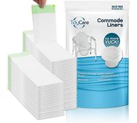 TidyCare Commode Liners for Bedside Portable Toilet Chair Bucket | Value Pack of 96 Disposable Waste Bags for Adults | Universal Fit