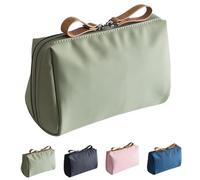 Tidynook Makeup Bag Small, Tidynook Lipstick Makeup Bag Mini, Tidynook Cosmetic Bag for Purse, Portable Simple Waterproof Hand Travel Makeup Pouch (Green,Large)