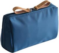Tidynook - Trousse per trucchi piccola, borsa per cosmetici Tidynook, organizer portatile, mini borsa da viaggio per rossetto, mini borsa da viaggio per trucchi, Blu, moderno
