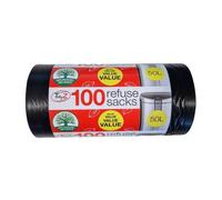 TidyzPlastica 50L Sacchetti della Spazzatura Misura Confezione 100 (ST11401)