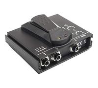 TIE A/B Selettore TPS-2 Interruttore a Pedale per effetti e amplificatori per chitarra (1-click, silenzioso, 103 x 89 x 43 mm, 241 g), nero