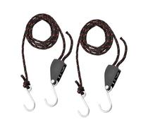 Tie a Cricchetto di Corda, Cravatta a Corda Down Ratchet a Cricchetto con Blocco a Pesante Bloccaggio a Cuoio a Cuoio Puleggia a a Ciancellaio per Prua in Kayak e Poppa Secure (2.5M)