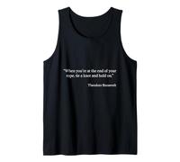 Tie a Knot And Hold On Shirt Theodore Roosevelt Citazione Canotta