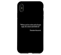 Tie a Knot and Hold On Shirt Theodore Roosevelt Citazione Custodia per iPhone XS Max
