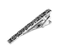 Tie Bar Clip, Black Tie Clip on Rectangle Stainless Steel Mens Tie Bar Clip Unisex Clip on Ties for Women Friendship Gift for Women Tie Accessories