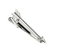 Tie Bar Clip, Silver Arrow A Tie Clip Mens Suit Accessories Valentine Gifts for Men Tie Accessories