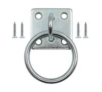 Tie Down for Horses, Square Wall-Mounted Fastener Ring with Iron Tie Down Loops for Stall Mounting, Bridle, Hitching, Training, Equestrian Supplies
