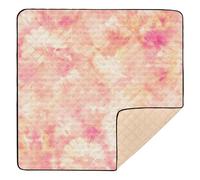 Tie Dye 3 simpatici tappetini pieghevoli per bambini e attività per il pavimento, resistenti all'acqua, per la pancia e per gattonare, per neonati e bambini, 127 x 127 cm