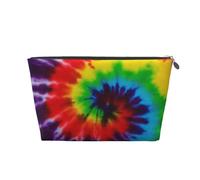 Tie Dye Arcobaleno colorato, Borsa da toilette Borsa per trucco Borsa per cosmetici Borsa da toilette da viaggio portatile