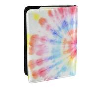 Tie Dye Arcobaleno Spirale Ricciolo, Porta passaporto da viaggio in pelle PU Custodia per passaporto Copertine per passaporto da 6,5 pollici