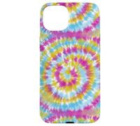 Tie-Dye astratto Swirl Design Groovy Rainbow Retro Fun Custodia per iPhone 15 Plus