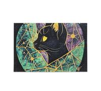 Tie-dye Black Cat Portrait Piecing Puzzle Puzzle Grande Giocattolo per il Cervello Invecchiato Divertente e Perfetto Wall Art Divertente Rompicapo I migliori regali per la tua famiglia Puzzle per