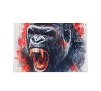 Tie Dye Gorilla Puzzles Jigsaw Puzzle Divertente Puzzle per Adulti 1000 Pezzi
