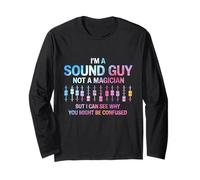Tie Dye I’m A Sound Guy Not A Magician Audio Sound Engineer Maglia a Manica