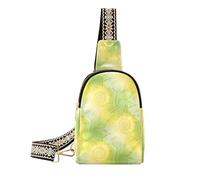 Tie-dye irregolare alla moda in giallo-verde piccola borsa a tracolla impermeabile piccole borse per le donne per il viaggio