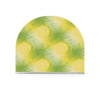 Tie-dye irregolare in giallo-verde acrilico fioritura portatovaglioli per bagno, ristorante autoportante portasciugamani di carta spray decorazione domestica per feste, matrimoni, eventi
