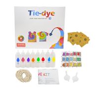 Tie Dye - Kit per Asciugamani con Colorazione a Riserva - Set di Pittura per Tessuti per Casa Scuola All Aperto su Cappelli Abbigliamento Sciarpe Biancheria