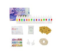 Tie Dye Kit, Spray Fabric Paint, Cold Water Dye No-Heat Application, Skin-Friendly Safe Dyes, Ideal for Outdoor Clothing Crafts, Kids and Adult, 9x6 Inches, Multicolor, 1 Set