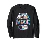 Tie Dye Last Day of School Social Worker Appreciation Maglia a Manica