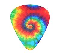 Tie Dye Rainbow Plettri per chitarra classica Triangolo basso acustico ed elettrico Plettri per chitarristi 12 pezzi