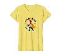 Tie Dye Rainbow Warrior: Grafica Colorata da Uomo Pride Maglietta, Donna, Limone, 3XL