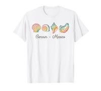 Tie Dye Seashells Cancun Messico Beach Shelling Maglietta