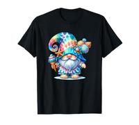 Tie Dye Summer GNOME for Women And Men Beach Loves Ice Cream Maglietta