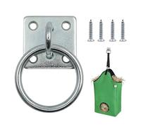 Tie Ring for Horses - Square Wall Tiedown Hardware | Tie Down Loops with Heavy Duty Construction for Mounting Parts Training Hitching Grooming Trailer Cross Ties for Secure Horse Restraint